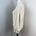 Free People Fuzzy Ivory Moonbeam Square Neck 3/4 Sleeve Sweater XL