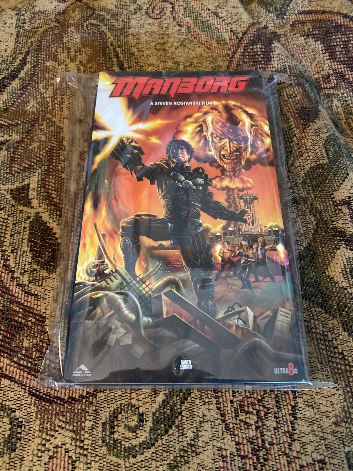 Manborg VHS horror sci fi Astron 6 RARE slipcover cassette tape only 50 made