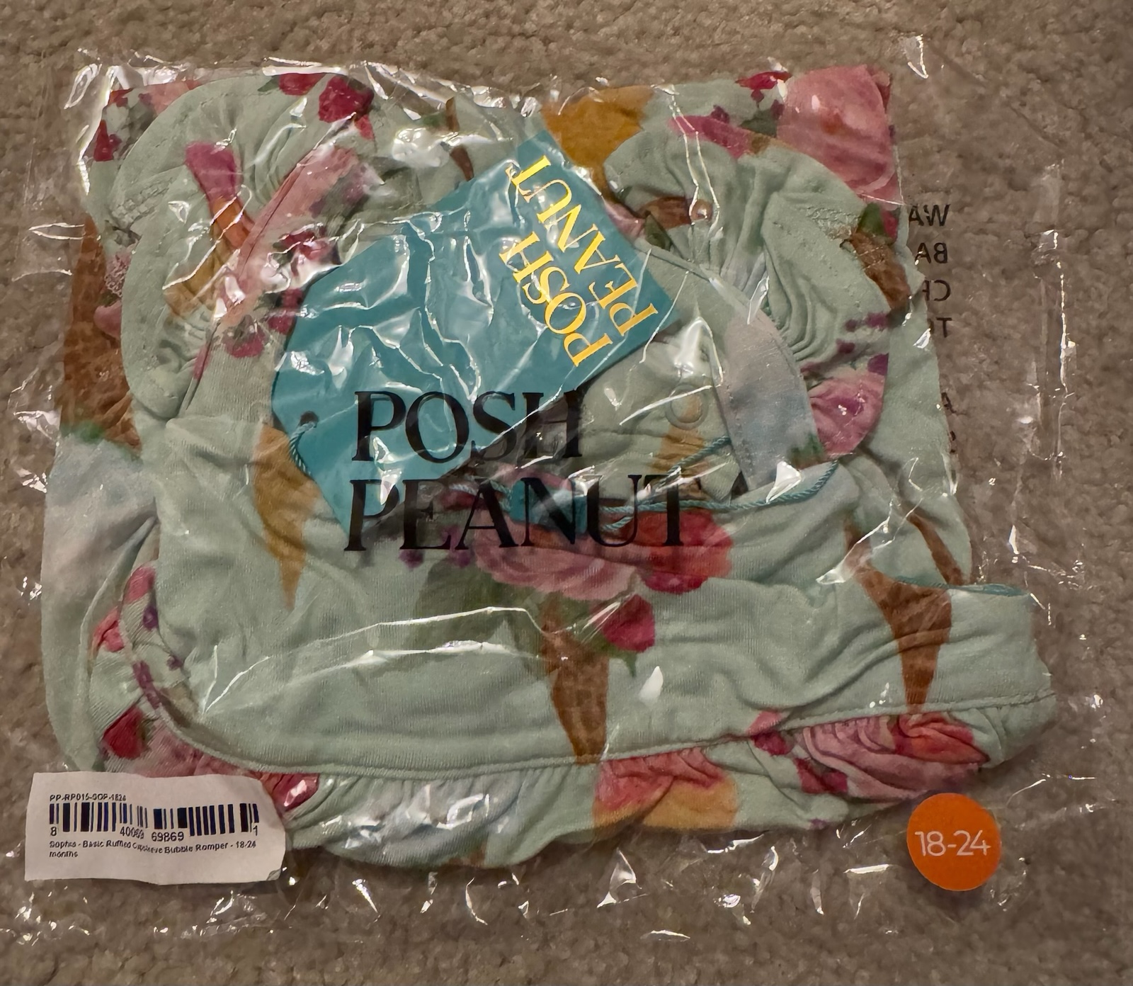Posh peanut Sophia bubble romper 18-24 mos