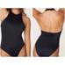 Andie The Luzon One Piece Eco Halter Neck Open Back Swimsuit Black NWT Size M