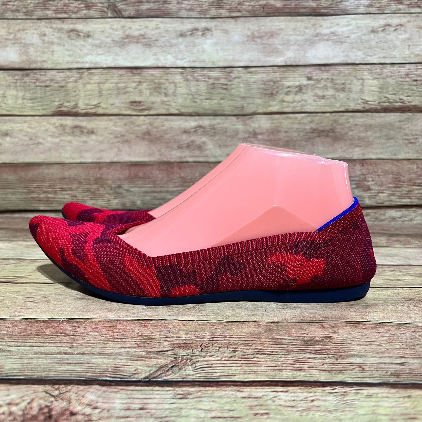 Rothy’s Red Camo Pointed Flats