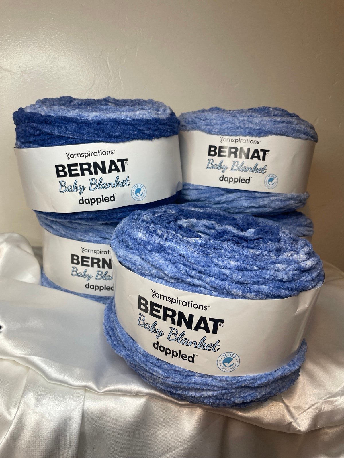 Bernat Baby Blanket Dappled- Wandering Blue