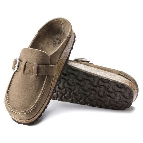 BIRKENSTOCK Buckley Narrow Fit Suede Leather Gray Taupe US Men 7 Women 9 EU 40