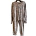 NWT fuzzy luxe Jaclyn intimates, camo, two piece, Jagger sweatshirt, Large