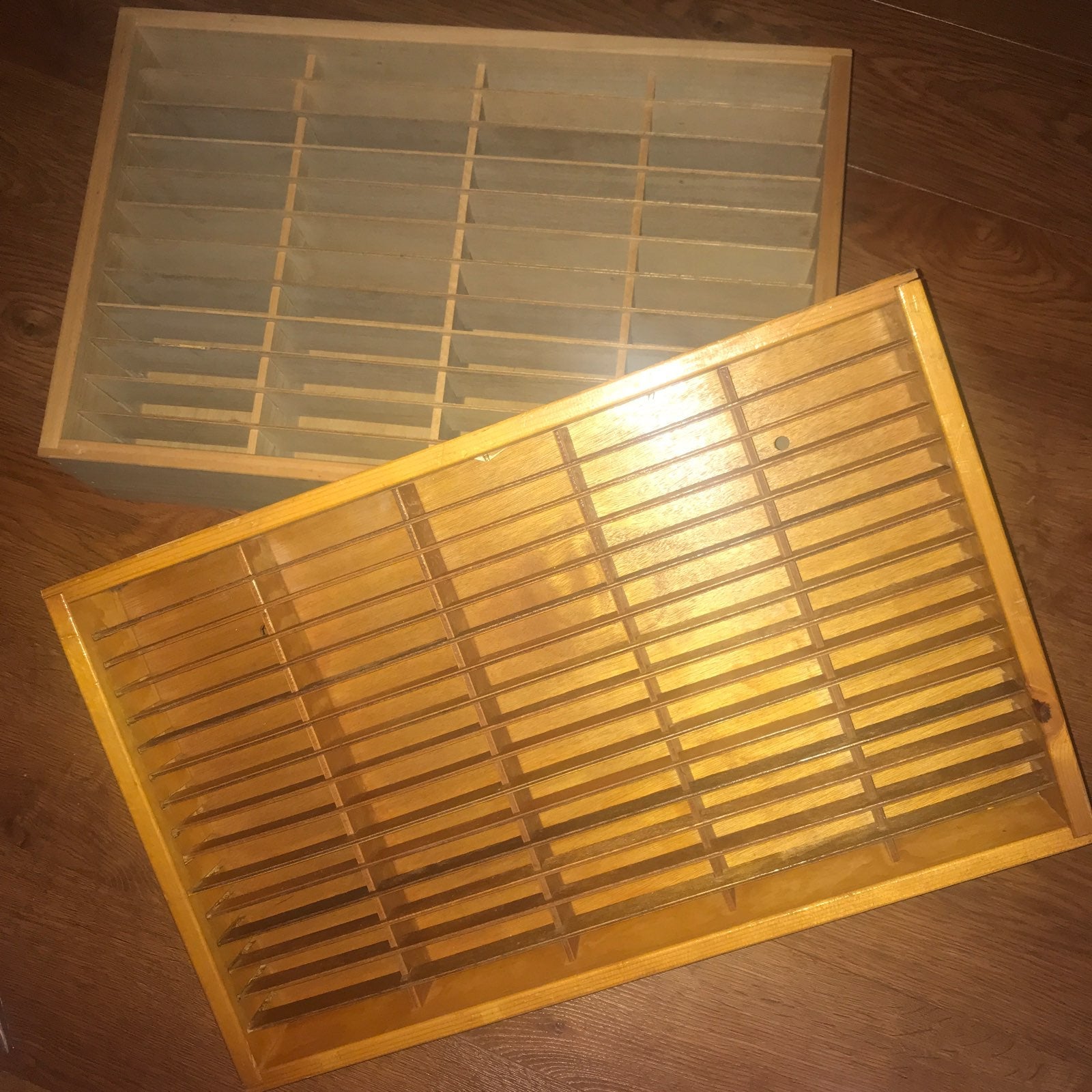 Napa Valley wooden cassette rack holder