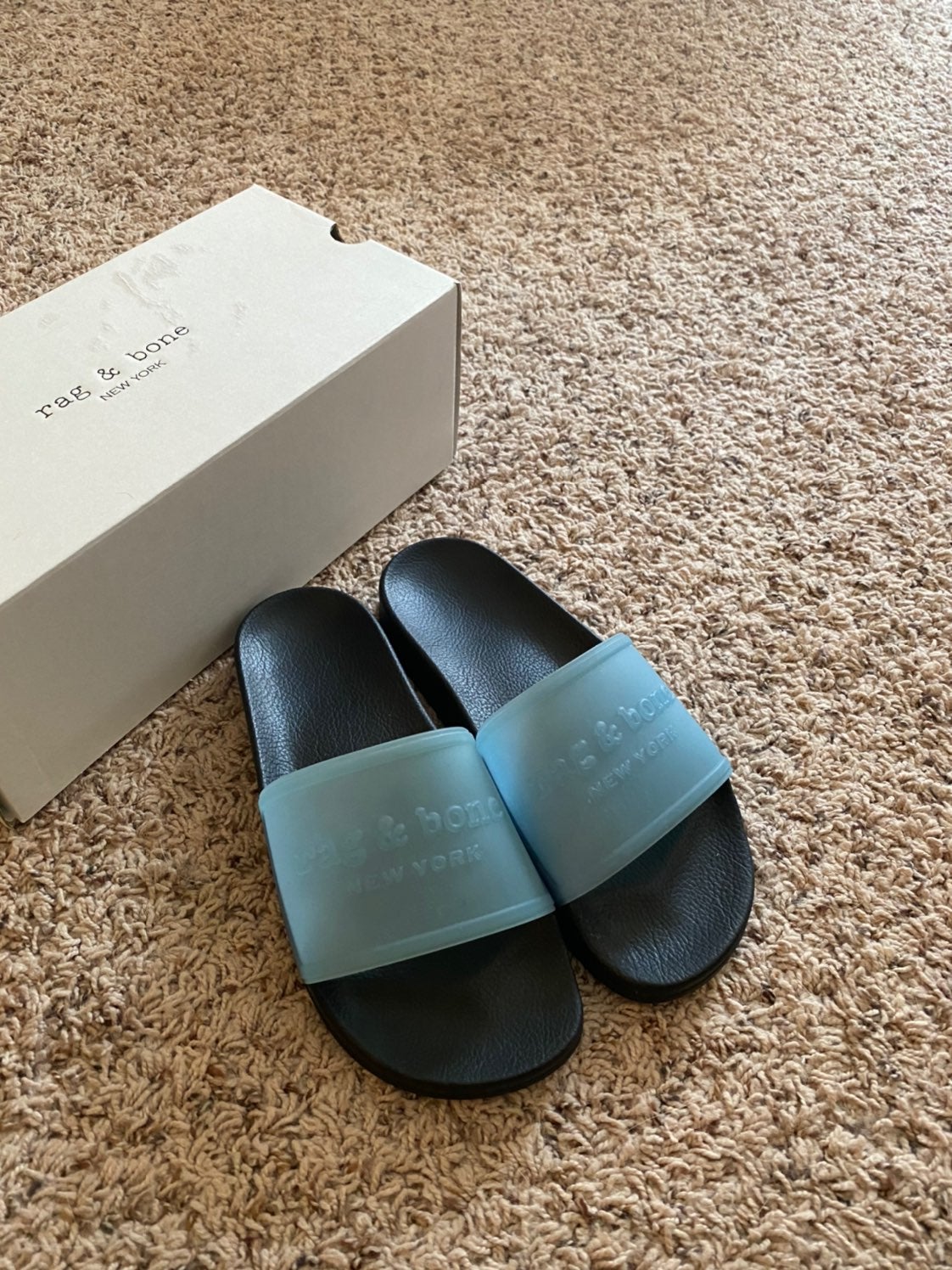 Rag & bone transparent blue pool slides