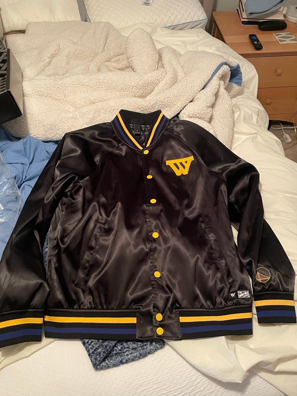 Brand new Benny Gold x Rakuten Golden State Warriors bomber jacket