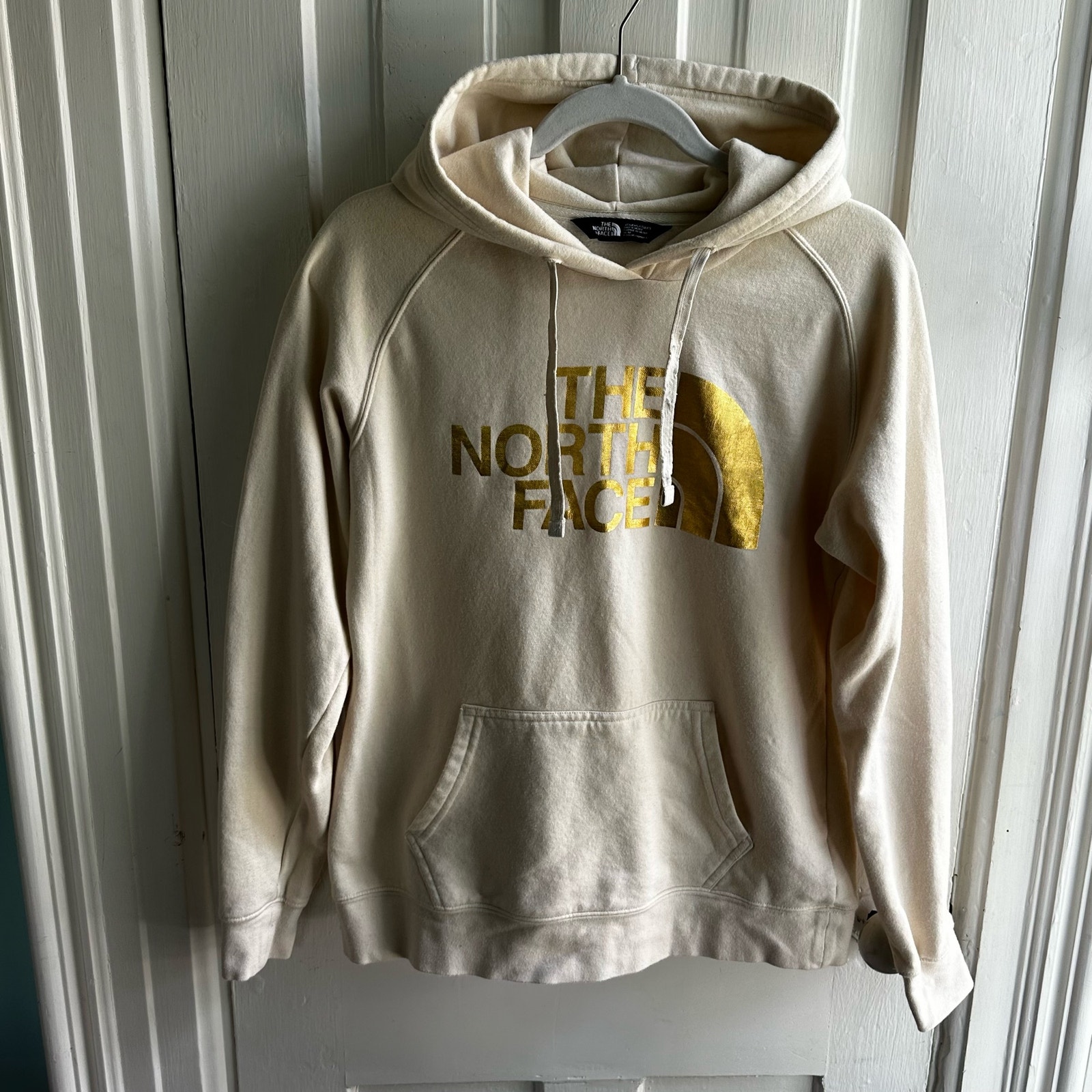 The North Face Half Dome Pullover Hoodie Sweatshirt Gold