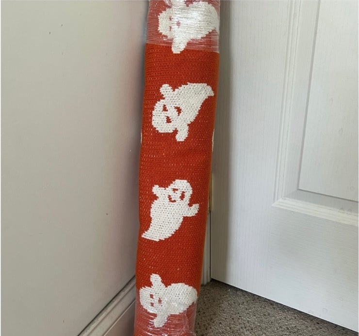 Orange viral ghost runner rug