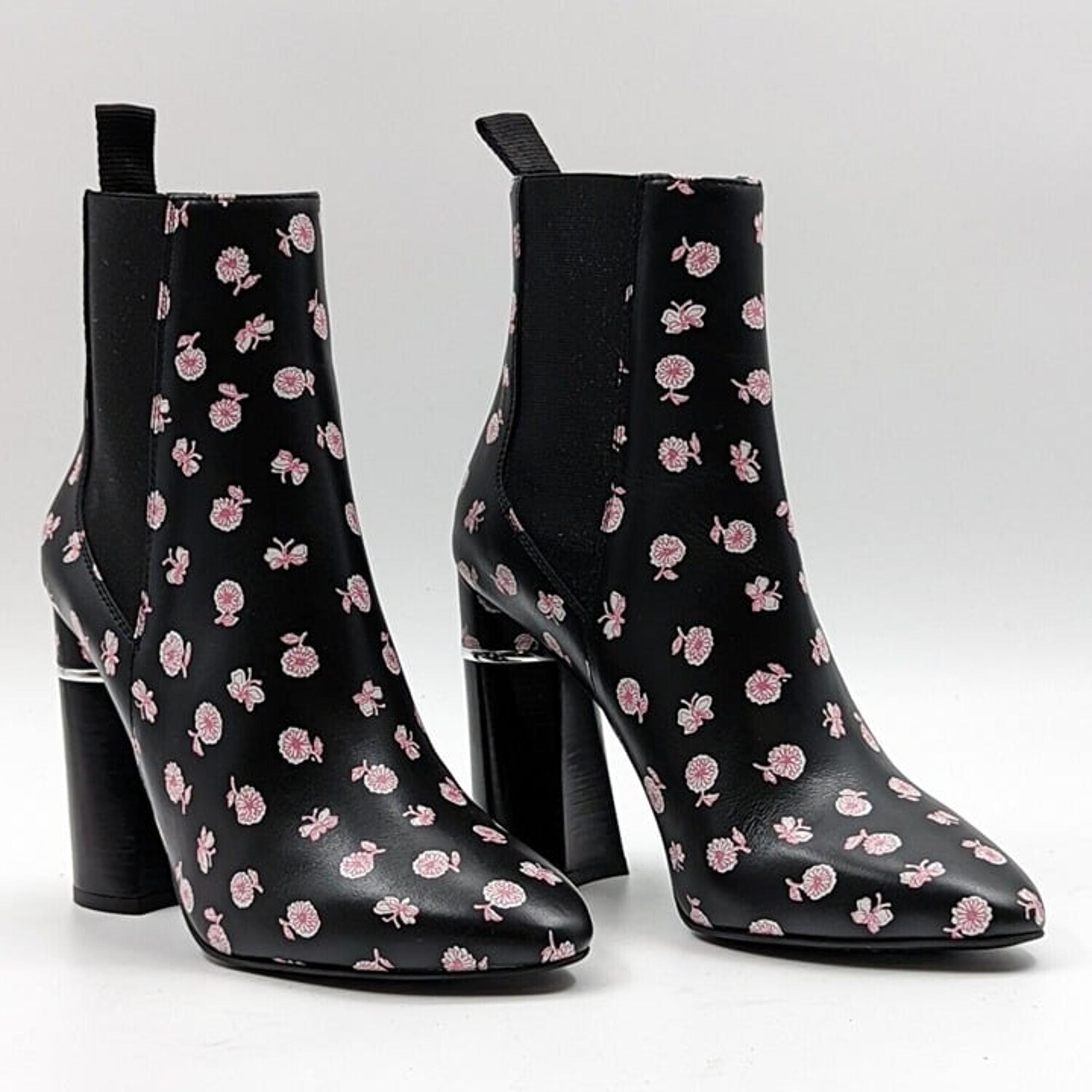 3.1 Phillip Lim Women Floral Print Leather ankle Boots size 8 US EUR 38.5 NEW