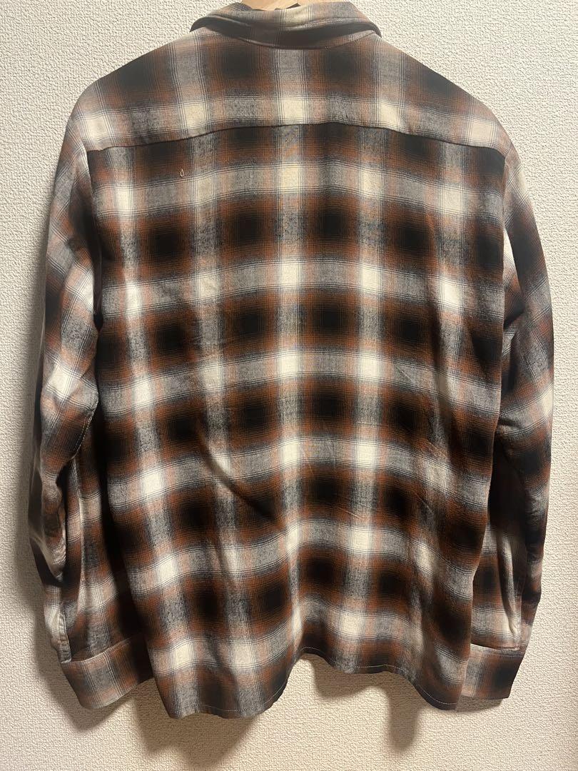60’s WARWICK OMBRE CHECK RAYON SHIRT / M 60s Gadabout Ombre Check Rayon Shirt