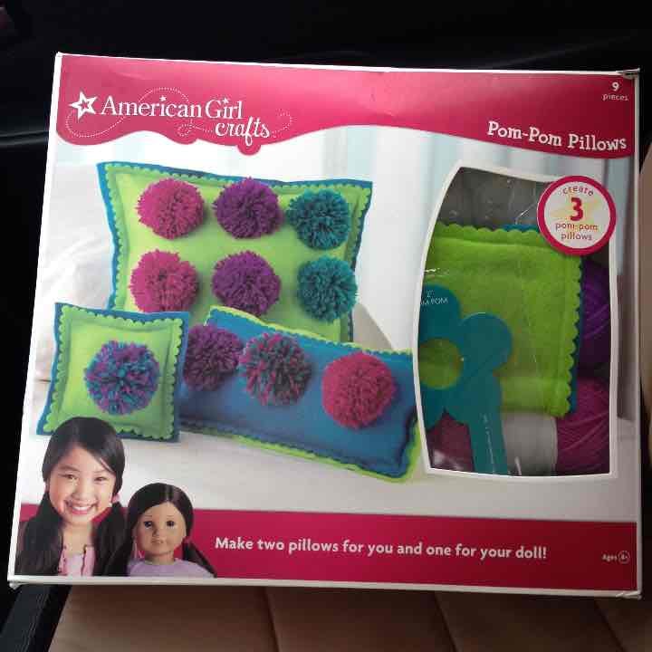 American Doll Pim Pom Pillows NEW