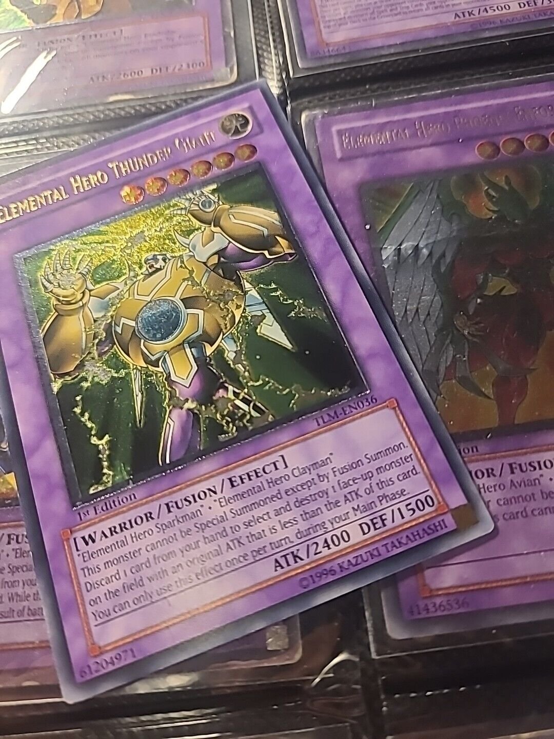 YuGiOh Elemental Hero Thunder Giant TLM-EN036 1st Ultimate Rare -