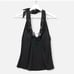 Vintage Y2K halter crochet tank top
