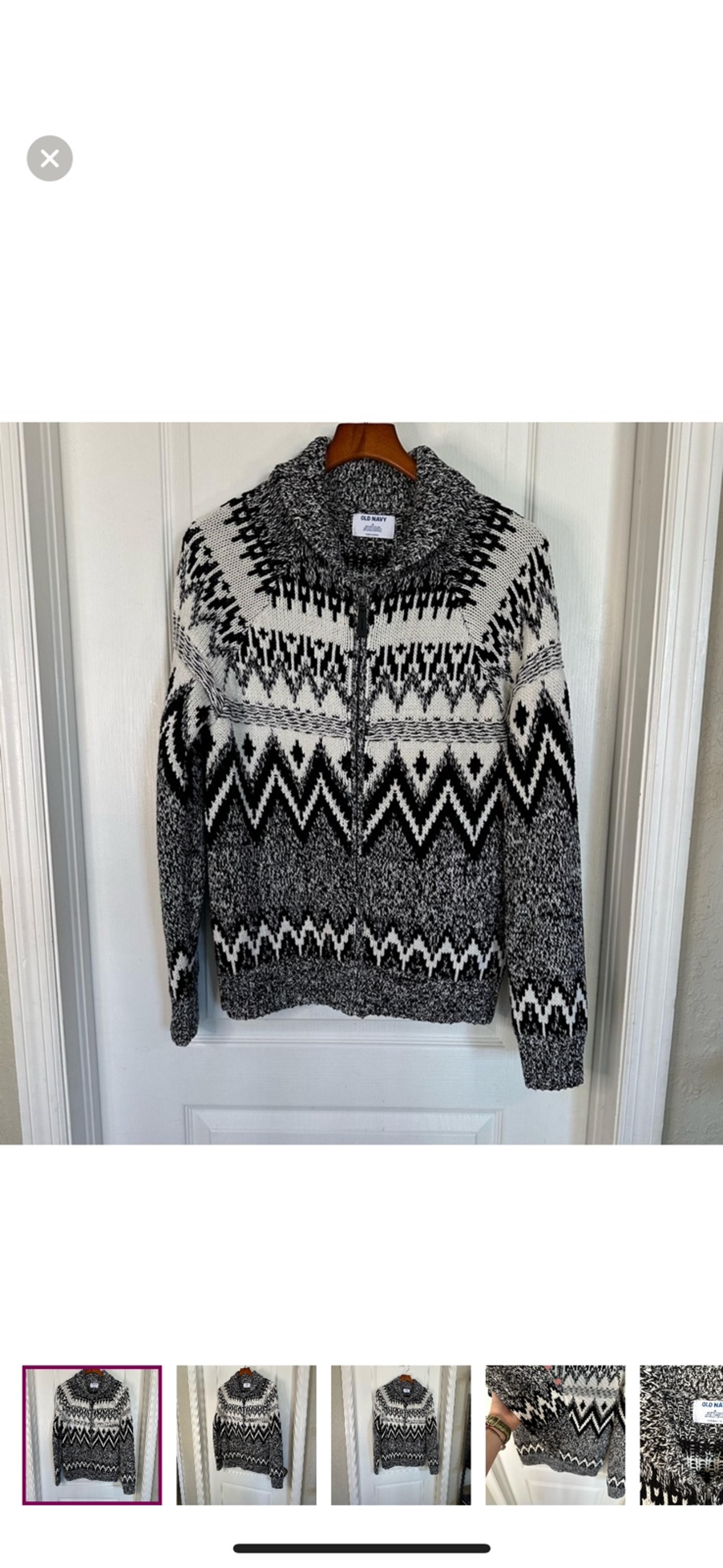 Old Navy Full-Zip Cardigan Sweater – Men’s Size M