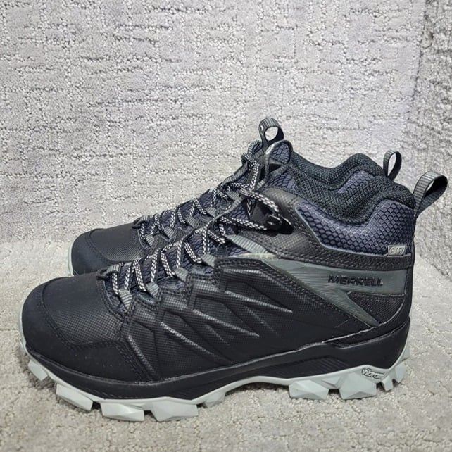 Merrell Thermo Women's Size US 7.5 Freeze Waterproof Black Vibram Hiking Boots
