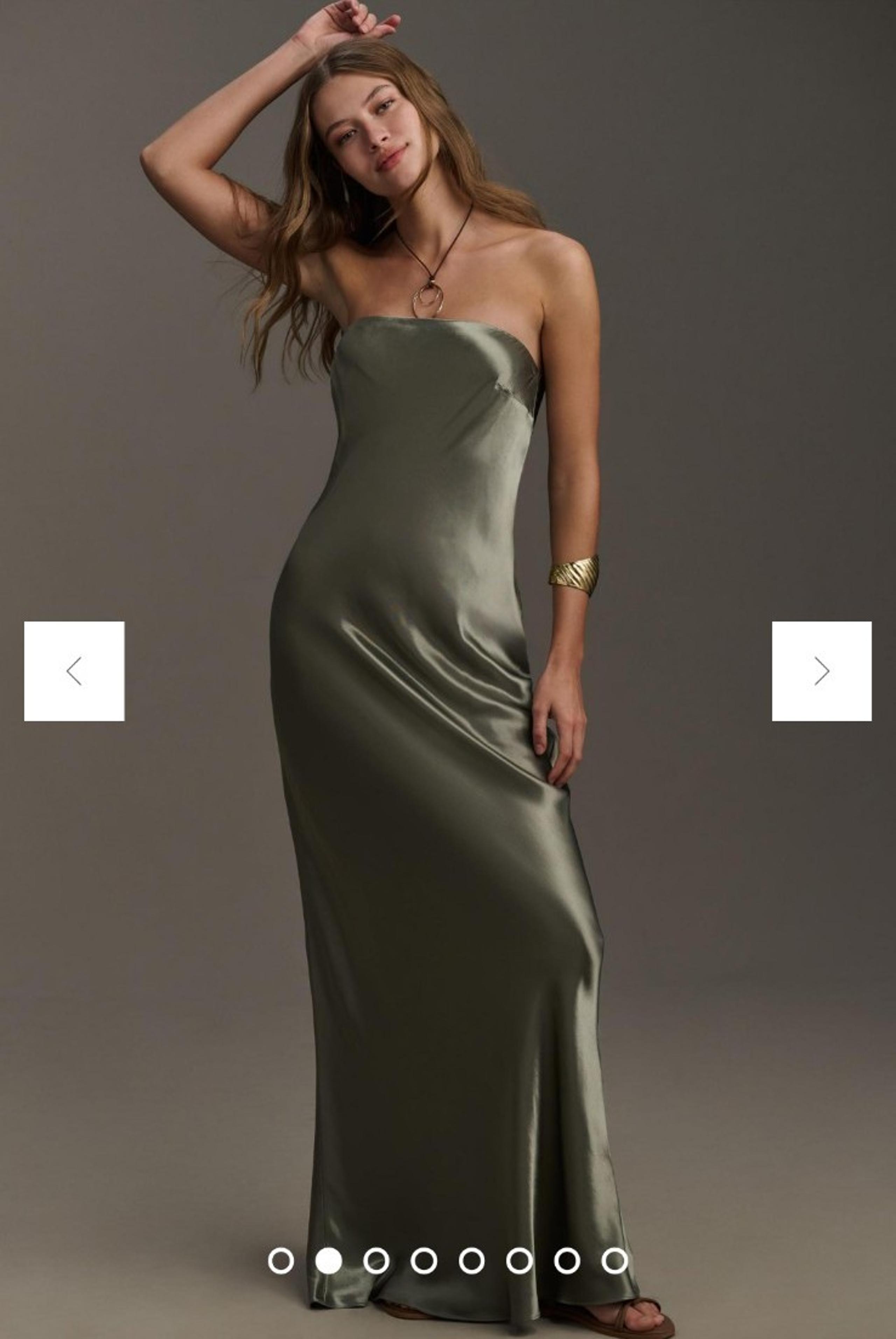 Anthropology Fleur  sage green slip dress size XL