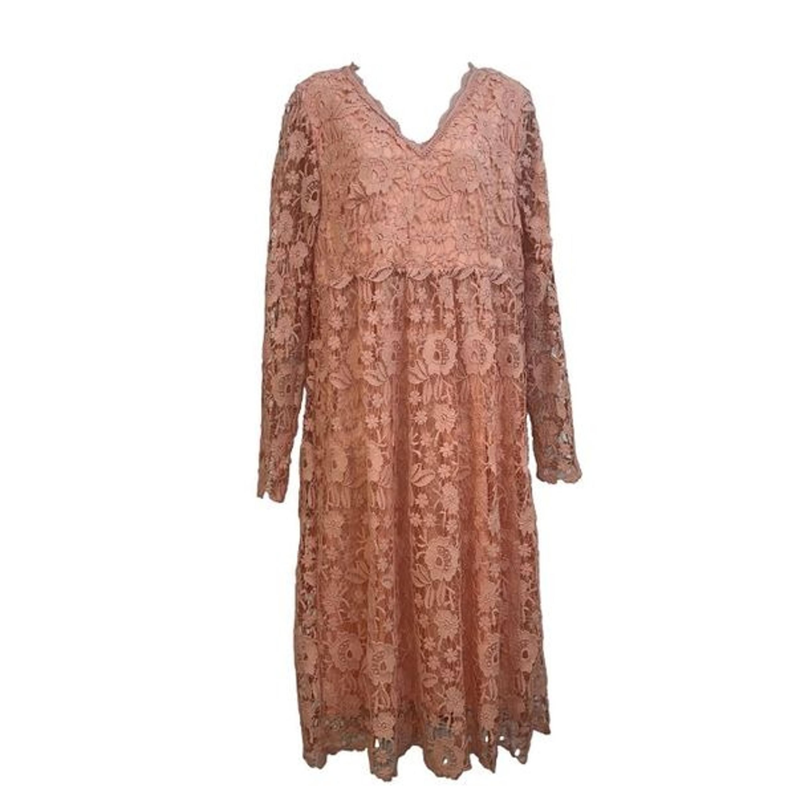 BoHo Women's Lace Dress Pink size 12