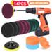 14pcs 4Inch Car Buffing Pads Polishing for Drill Sponge Kit Waxing Foam Polisher
