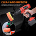 14pcs 4Inch Car Buffing Pads Polishing for Drill Sponge Kit Waxing Foam Polisher