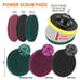 14pcs 4Inch Car Buffing Pads Polishing for Drill Sponge Kit Waxing Foam Polisher