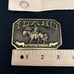 VTG 1978 Idaho Prospector Belt Buckle Leather Pouch First Security Corporation