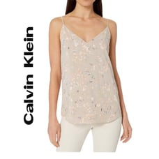 Calvin Klein Printed Strappy Cami NWT!
