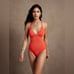 NWOT! Banana Republic Red Sunset Cut Out One Piece - Size XS