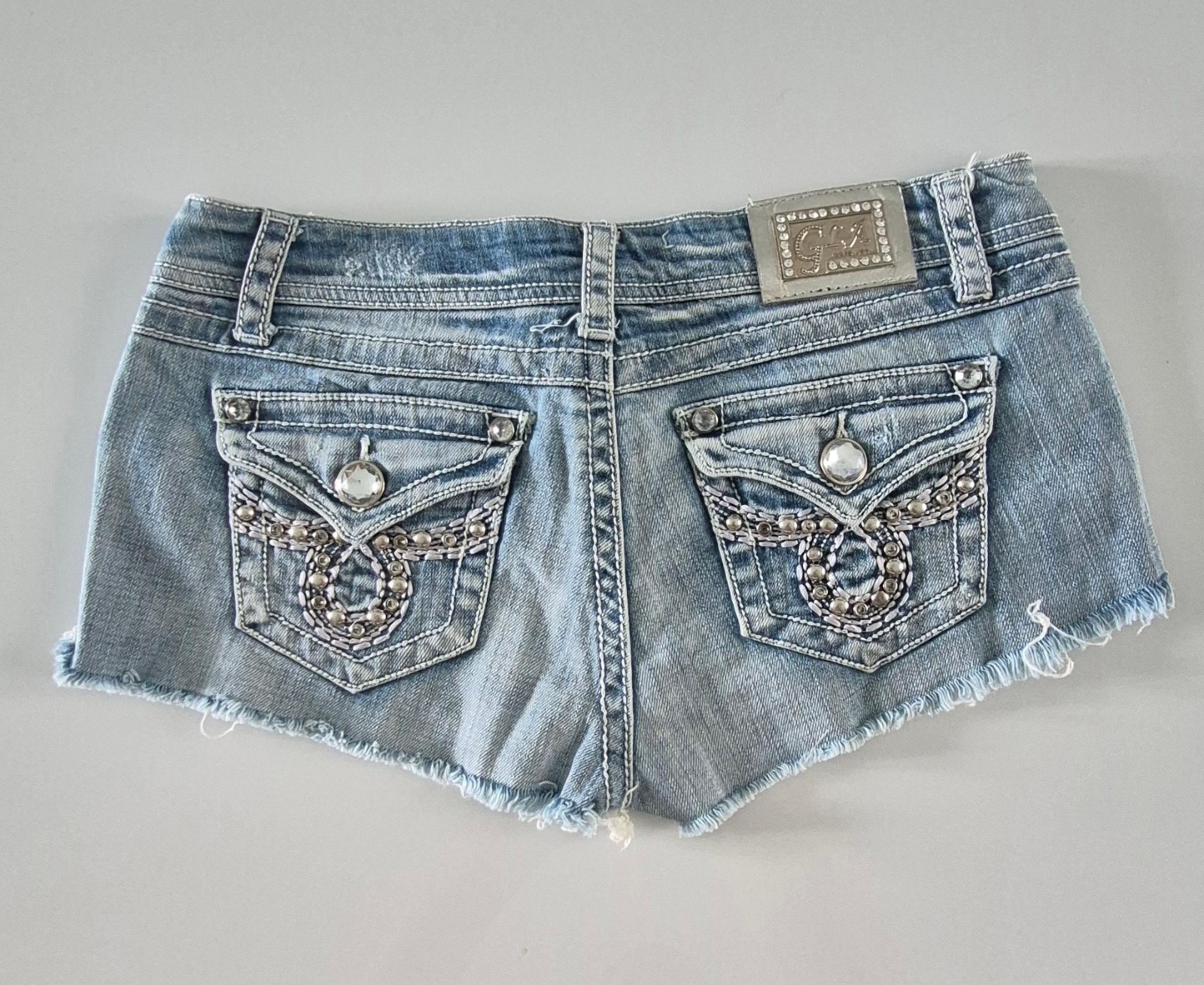 La Idol rhinestone shorts