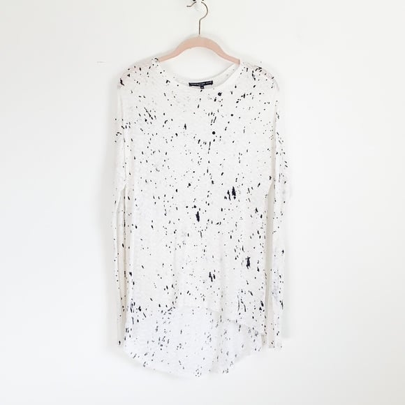 Generation Love Paint Splatter Sheer Long Sleeve Top M/L