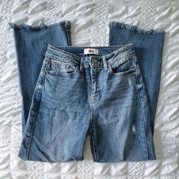 Just Black Denim vintage crop flare jeans