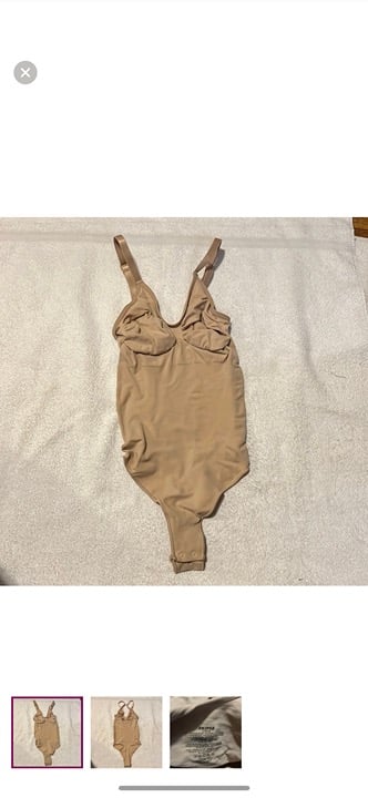 SKIMS Sculpting Thong Bodysuit Clay