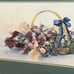 Vintage 80s Glynda Turley iris basket ii art print signed numbered framed matted