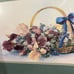 Vintage 80s Glynda Turley iris basket ii art print signed numbered framed matted
