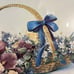 Vintage 80s Glynda Turley iris basket ii art print signed numbered framed matted