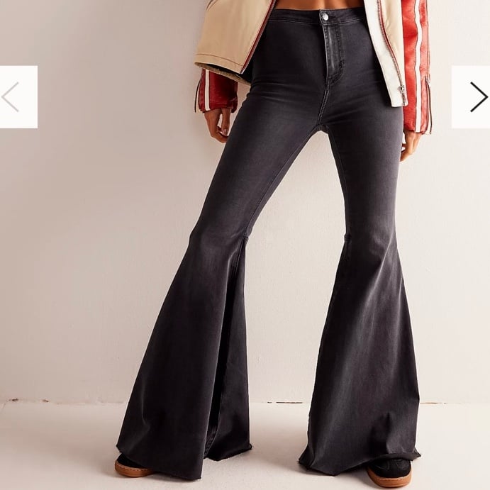 Free People 26 We The Free Just Float On Flare Jeans Bootcut Boho Western