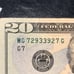 Fancy Serial Number 20 True Radar Note