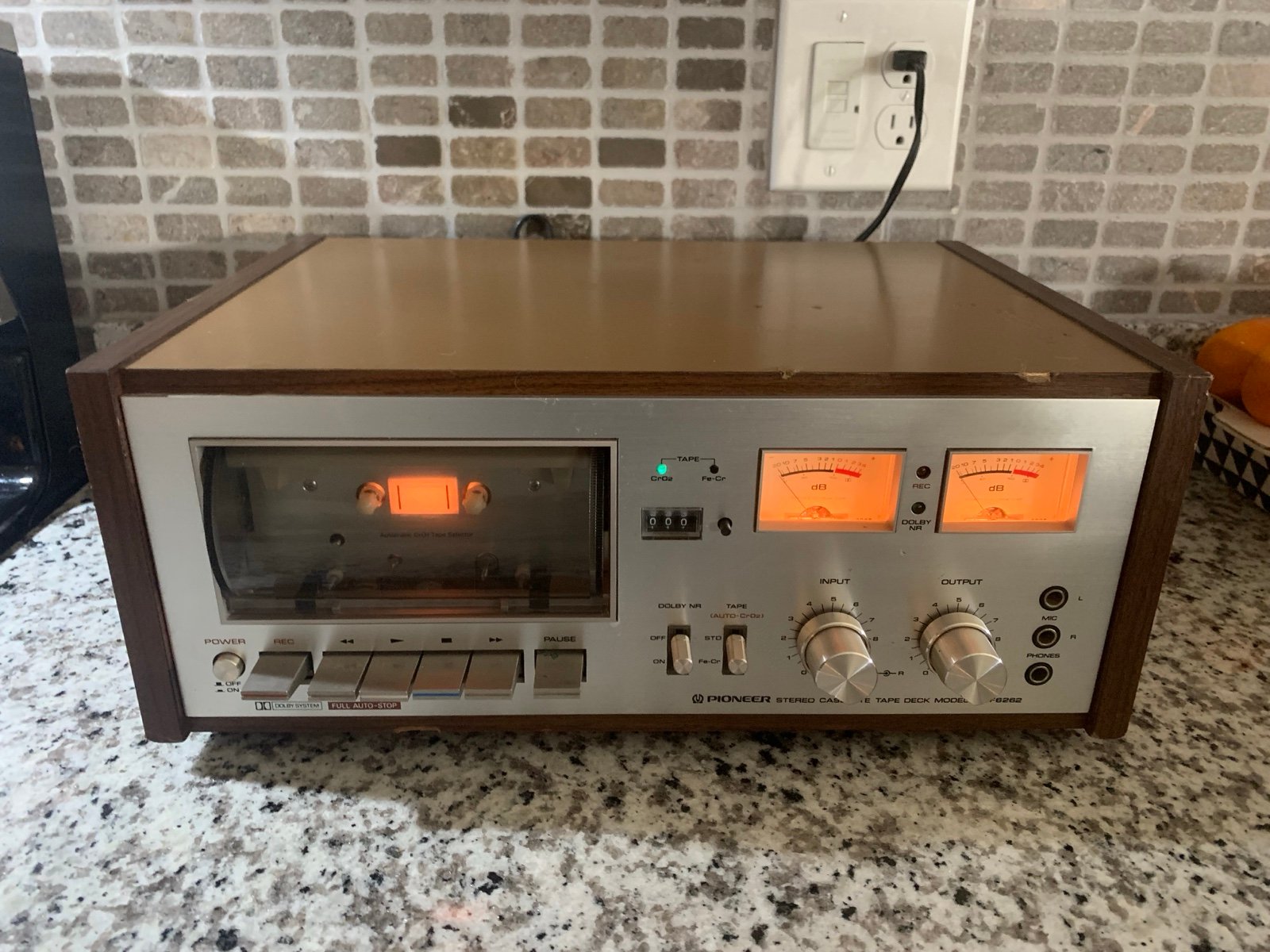 Vintage Pioneer Model CT-F6262 Stereo Cassette Deck ~PARTS OR REPAIR~
