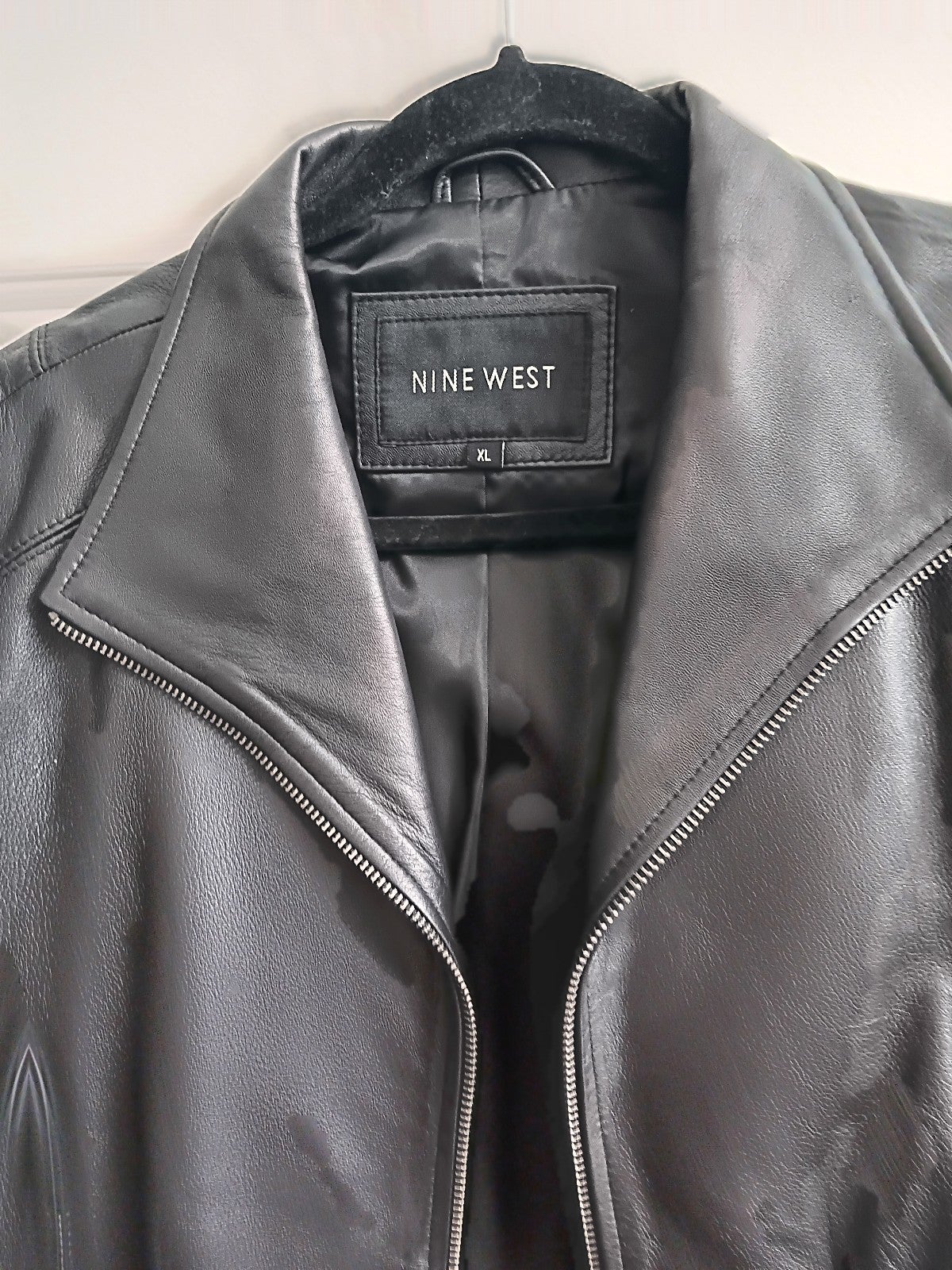 Nine West 100% Leather Jacket