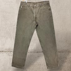 Carhartt Relaxed Fit Olive Green Cotton Work Pants Classic Workwear 40x34