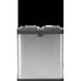 ☆16 Gallon 2 Compartment Kitchen Trash Can & Recycling Bin, Silver