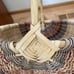 Large Wicker Buttocks Gods Eye Farmhouse Egg Gathering Basket Bent wood handle