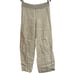 XCVI Women’s Light Grey Wide Leg Hide Rise Wide Elastic Waistband Pant Small