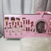 GLITZ & GLAM 32 piece silver heartstopper rhinestone bedazzled brush set