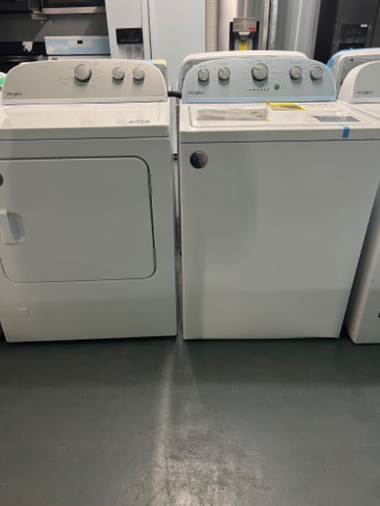 Washer with Front And dryer electric and gas