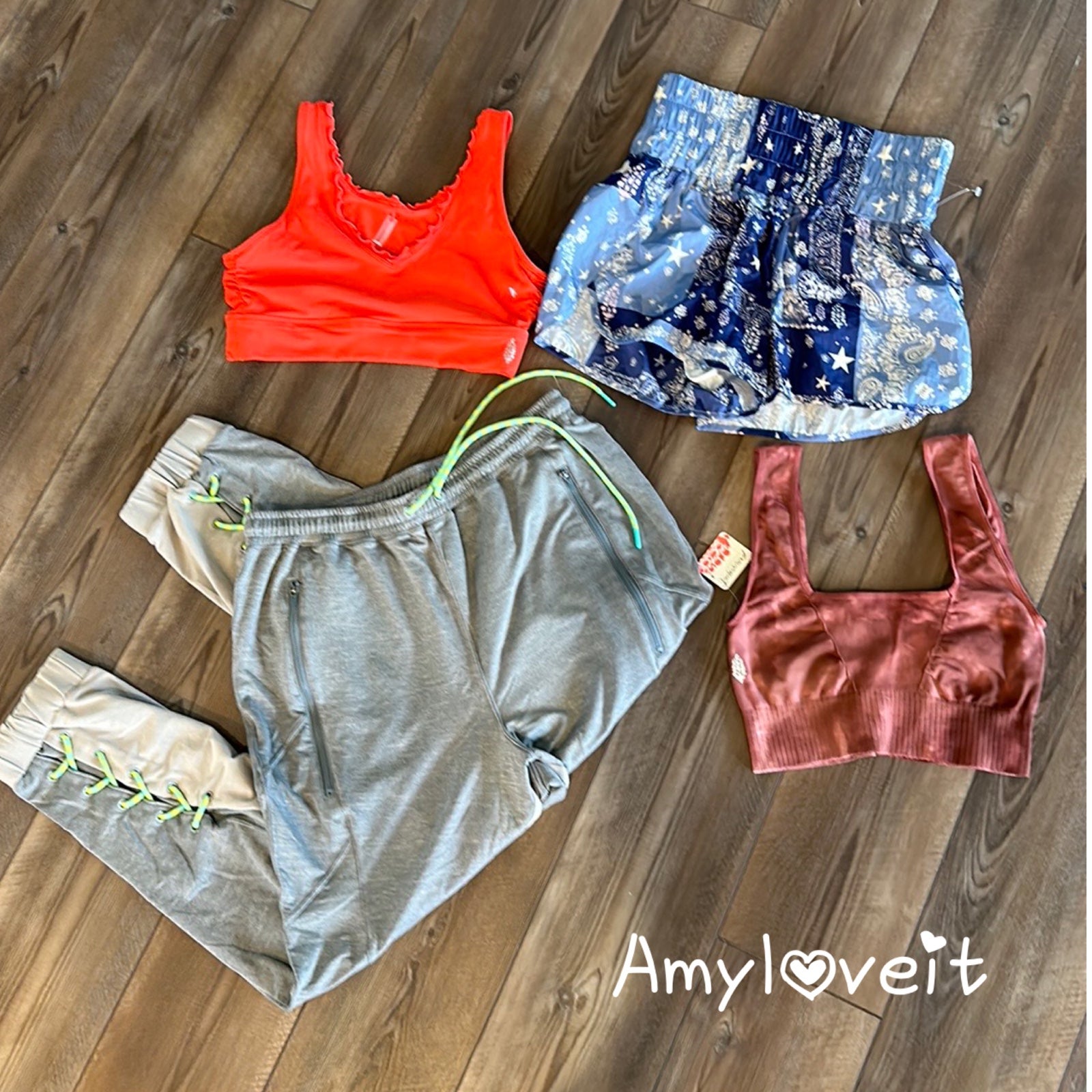 Free People Joggers Bra & Shorts Bundle
