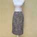 Lafayette 148 brown and white leopard animal print pencil skirt