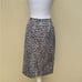 Lafayette 148 brown and white leopard animal print pencil skirt