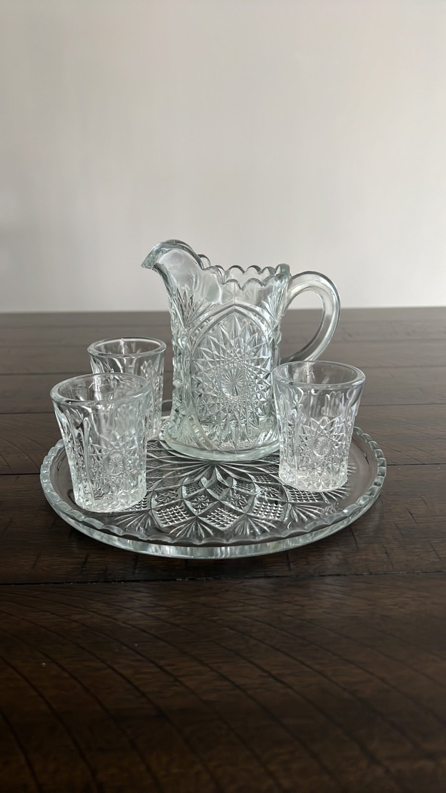 Vintage 1910 Indiana Glass children’s lemonade set