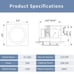 Exhaust fan with led light